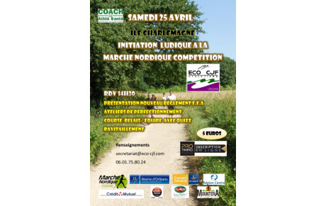 Initiation Marche Nordique Compétition samedi 25 avril