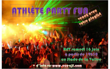 Athlète party fun - édition summer 2018