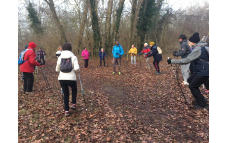 sortie Marche Nordique vacances d'hiver